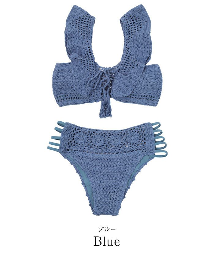 ショルダーフリルクロシェビキニ/水着 | SEA DRESS ショルダーフリルクロシェビキニ/水着 | SEA DRESS