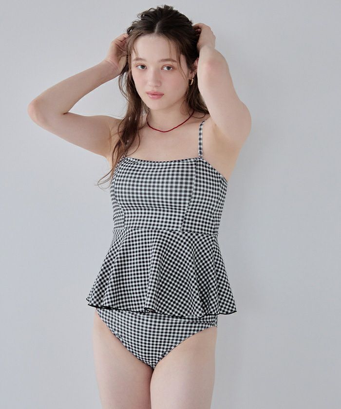 ペプラムフレアビスチェビキニ/水着【メール便可／100】 | SEA DRESS