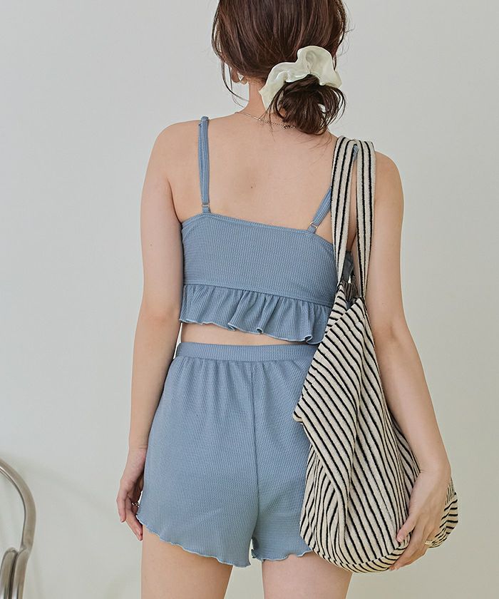 ワッフル素材レースアップビキニ/水着セット | SEA DRESS