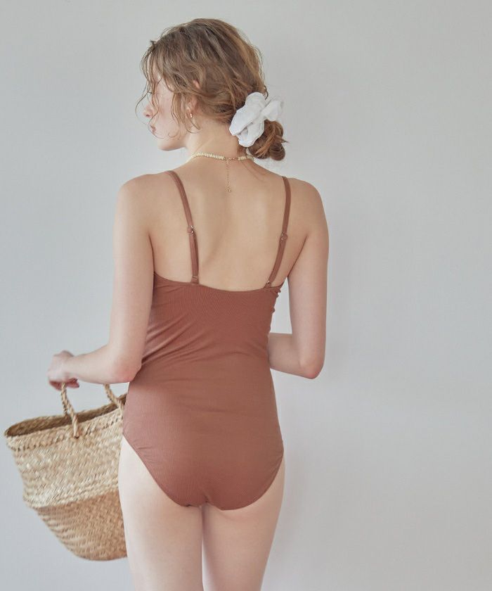 スカート付Vネックワンピース/水着 | SEA DRESS
