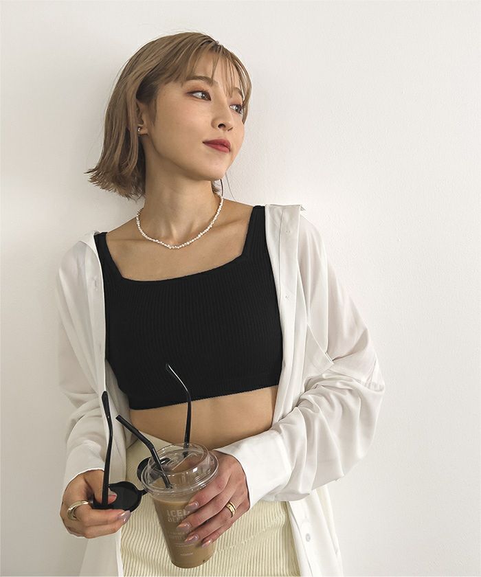 シンプルタンクトップニットビキニ/水着【SEADRESS シードレス