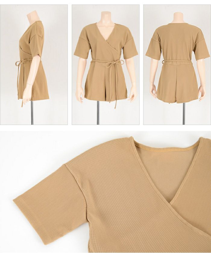 CADUNE 半袖オールインワン CADUNE（カデュネ）の「半袖オールインワン（その他パンツ