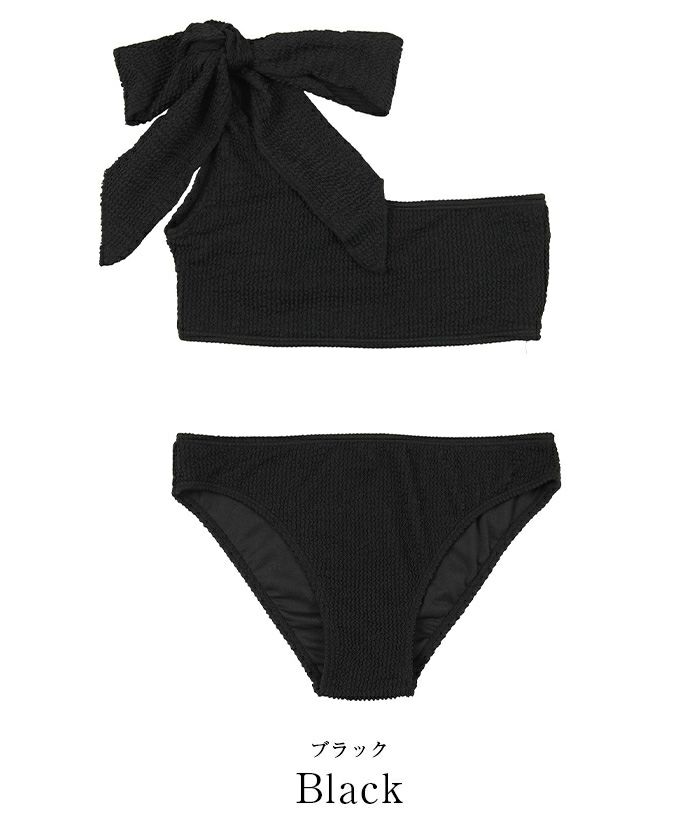 uneuneワンショルダーリボンビキニ/水着 | SEA DRESS uneuneワンショルダーリボンビキニ/水着 | SEA DRESS