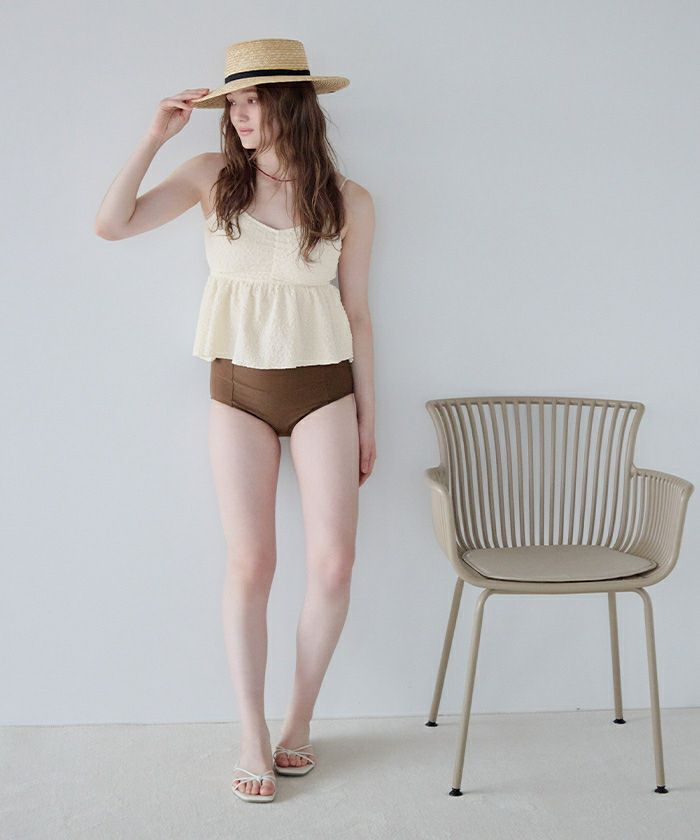 立体ジャガードペプラムフレアビキニ/水着 | SEA DRESS