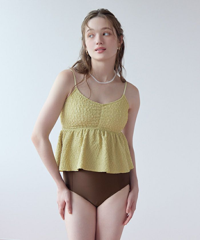 立体ジャガードペプラムフレアビキニ/水着 | SEA DRESS