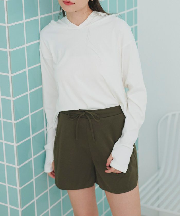 フード付トップスラッシュガードセットアップ | SEA DRESS