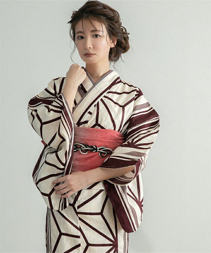 綿麻着物✴︎麻の葉 麻の葉古典柄 綿麻浴衣 | SEA DRESS