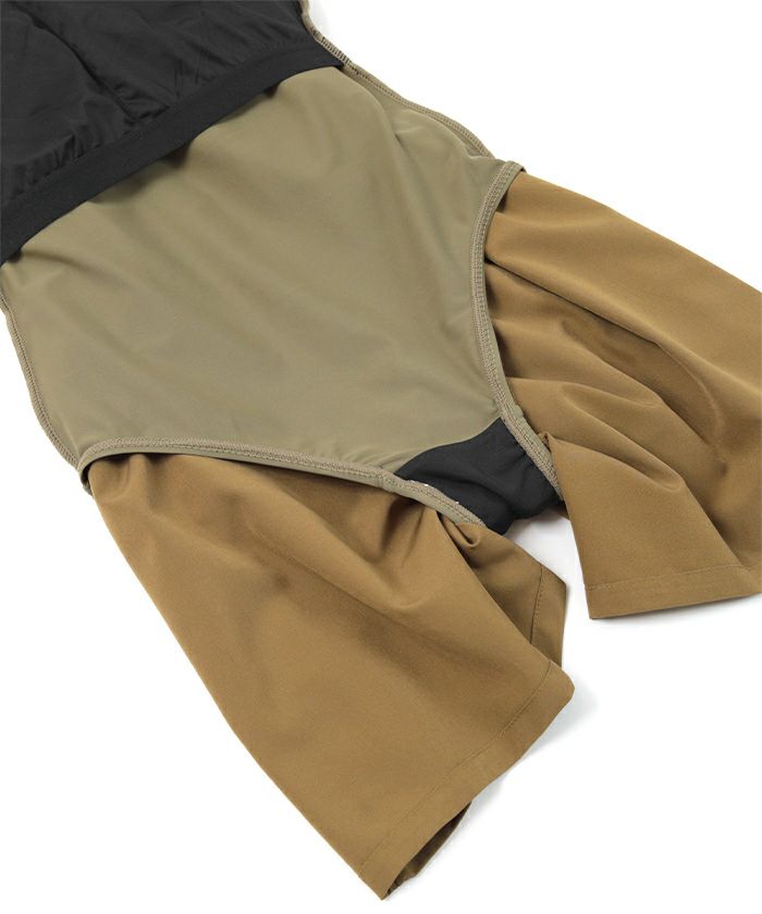 ショルダーフリルオールインワン/ワンピース水着【メール便可／100