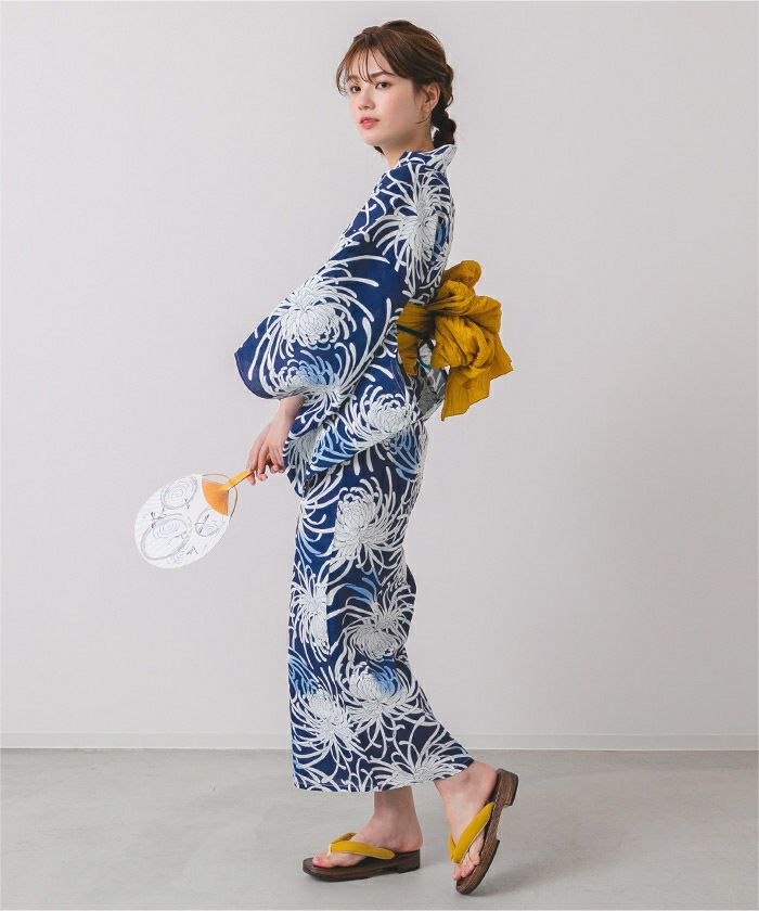 まろん✳︎新品未使用日本古来の古典柄流水に乱菊が凛としてカッコいい注染浴衣 楽天市場】浴衣 セット レディース レトロ 上質 高級変わり織り