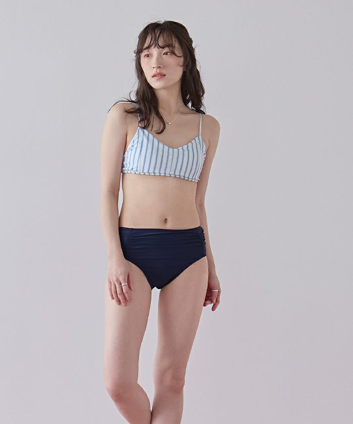 シンプルデザインストライプビキニ/水着【メール便可／100】 | SEA DRESS