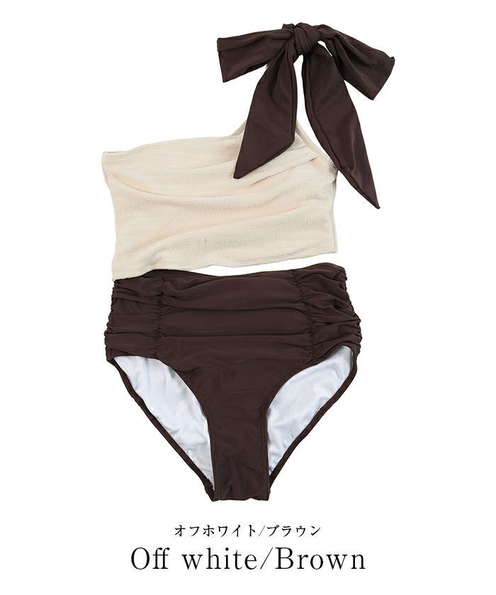 ワンショルダーカットアウトワンピース/水着 | SEA DRESS