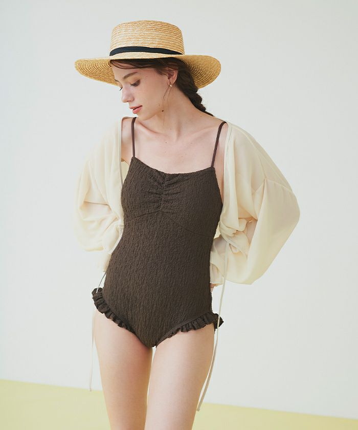 ボレロ付フリルデザインワンピース/セット水着 | SEA DRESS