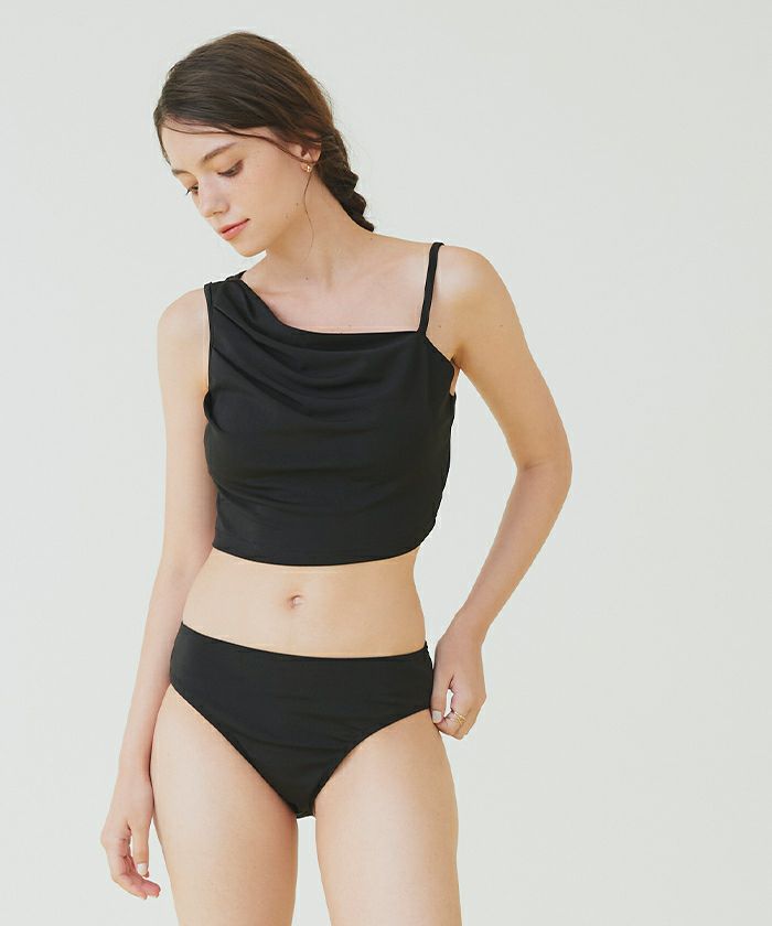 ショートパンツ付タックビキニ/セット水着 | SEA DRESS