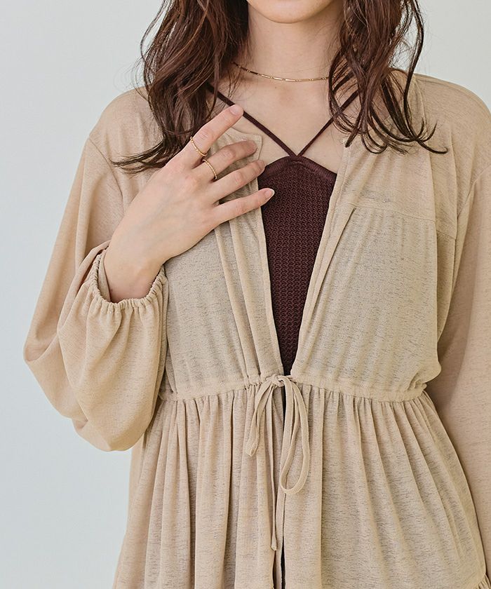 ティアードロングカーディガン/ラッシュガード | SEA DRESS