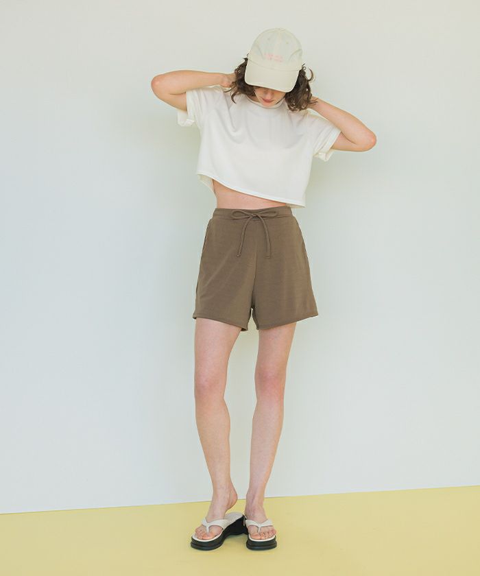 4点セット/半袖Tシャツ×ショートパンツ×ビキニ/水着 | SEA DRESS