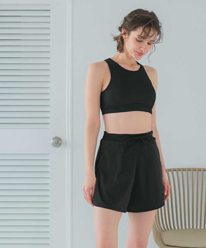 4点セット/半袖Tシャツ×ショートパンツ×ビキニ/水着 | SEA DRESS