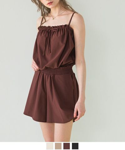 ウエストギャザーcanvasショートパンツ ウエストギャザーサスティナブルショートパンツ/水着 | SEA DRESS