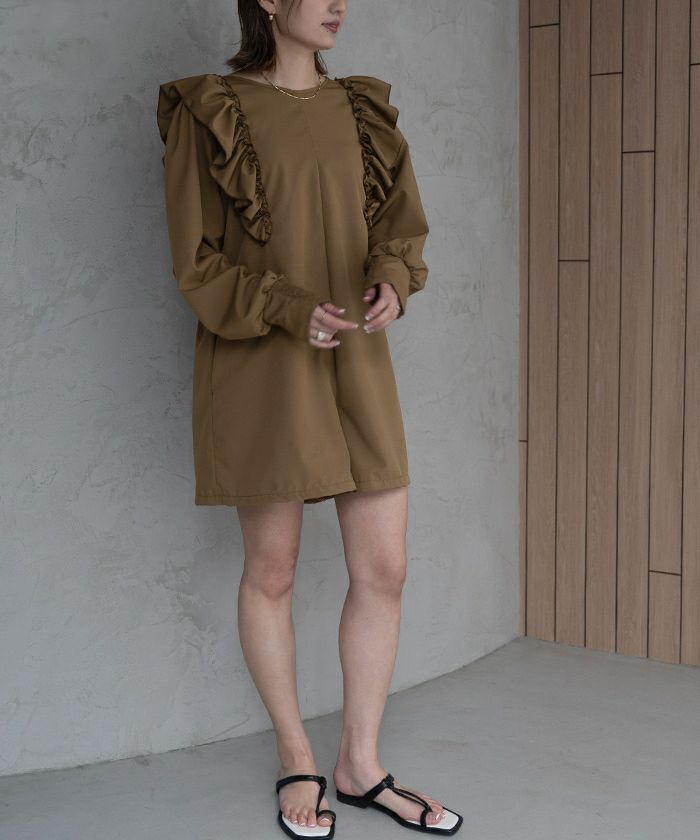 sea dress 3点セット/長袖オールインワンラッシュガード×ビキニ/水着 3点セット/長袖オールインワンラッシュガード×ビキニ/水着