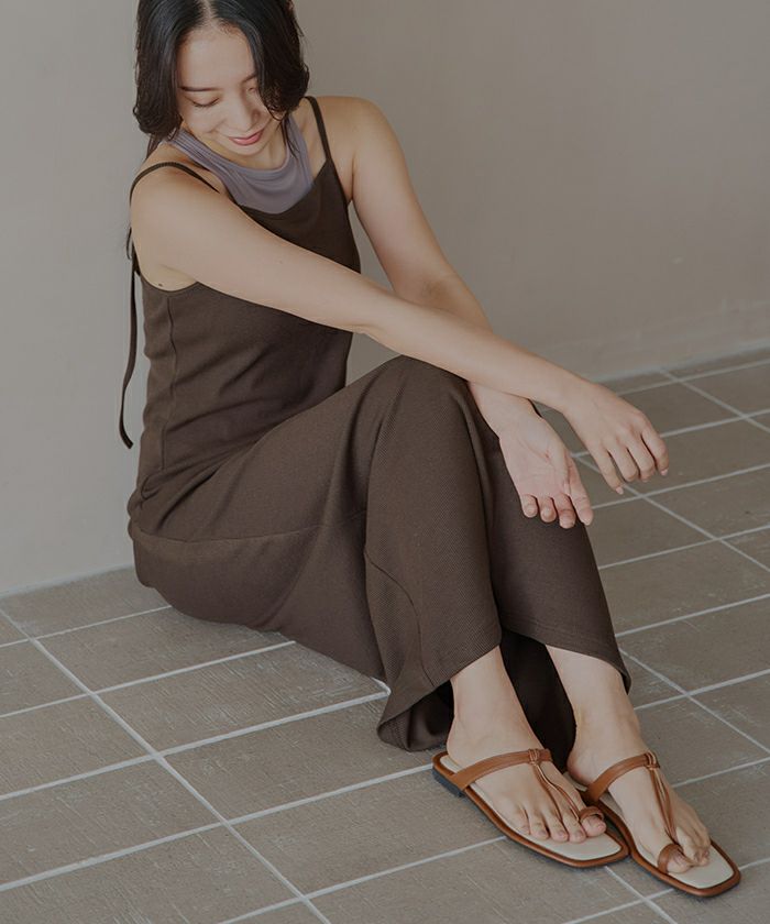 バックオープンデザインキャミソールワンピース | SEA DRESS