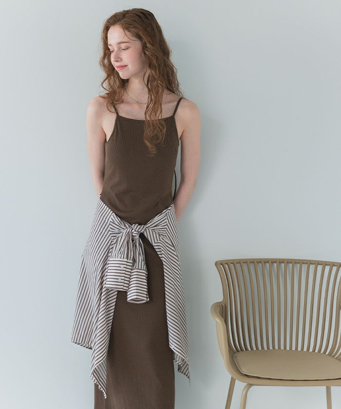 バックオープンデザインキャミソールワンピース | SEA DRESS
