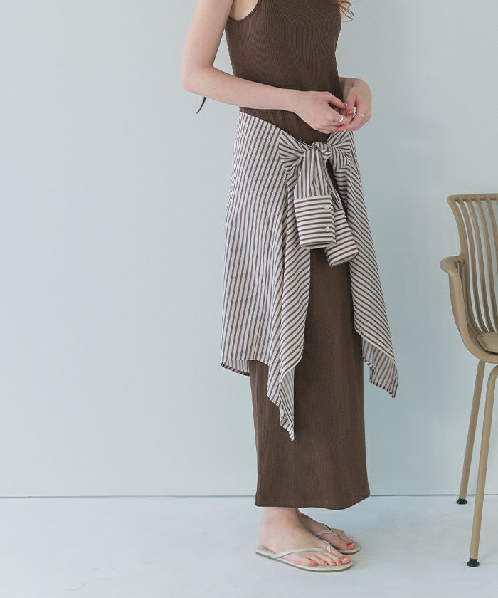 バックオープンデザインキャミソールワンピース | SEA DRESS