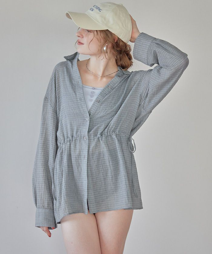 ウエストドロストシャツ/ラッシュガード【メール便可／100】 | SEA DRESS