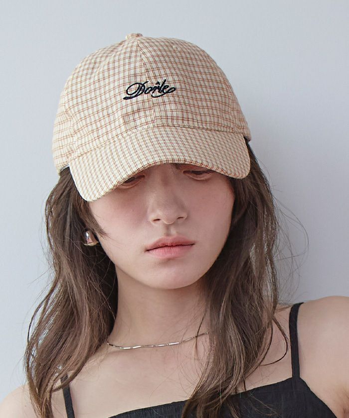 ラインチェックロゴキャップ | SEA DRESS