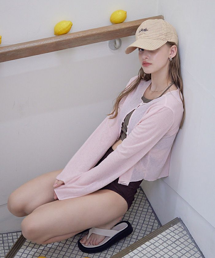 ラインチェックロゴキャップ | SEA DRESS