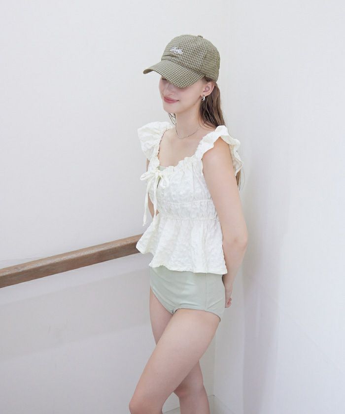 ラインチェックロゴキャップ | SEA DRESS