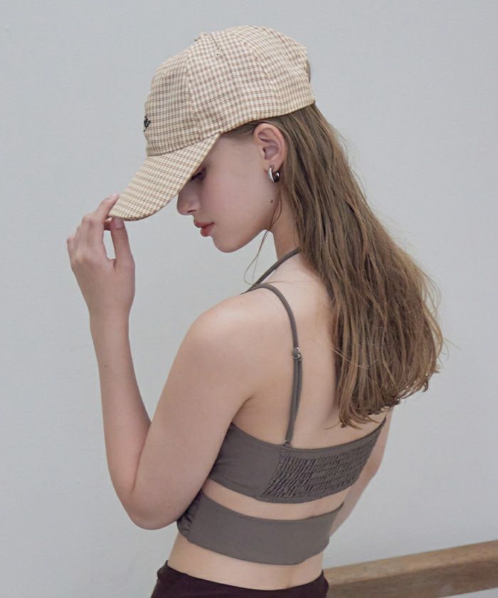 ラインチェックロゴキャップ | SEA DRESS