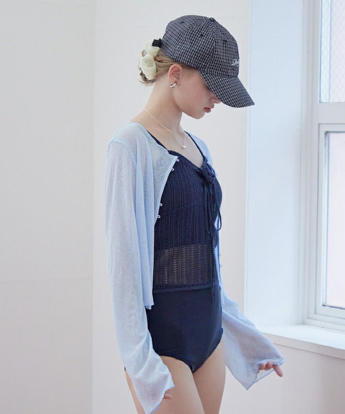 ラインチェックロゴキャップ | SEA DRESS